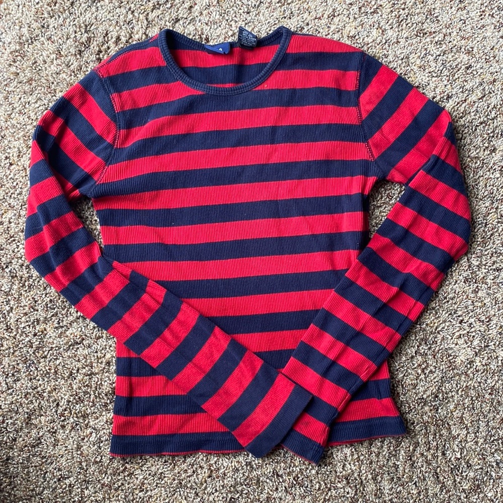 So GSJC Blue and Red Long Sleeve Shirt